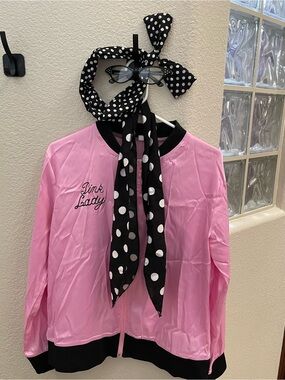 Pink LadyWomen’s Pink Bomber Jacket and Accessories